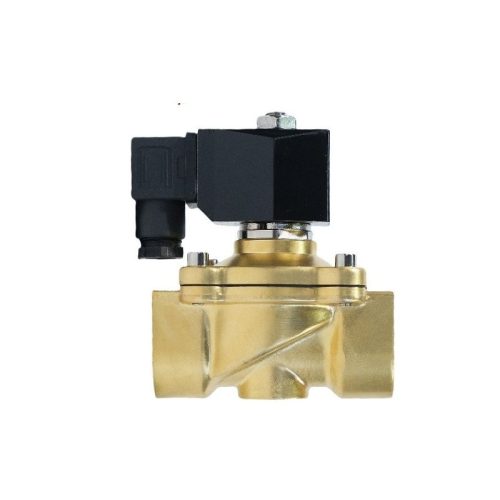 Direct acting brass solenoid valve